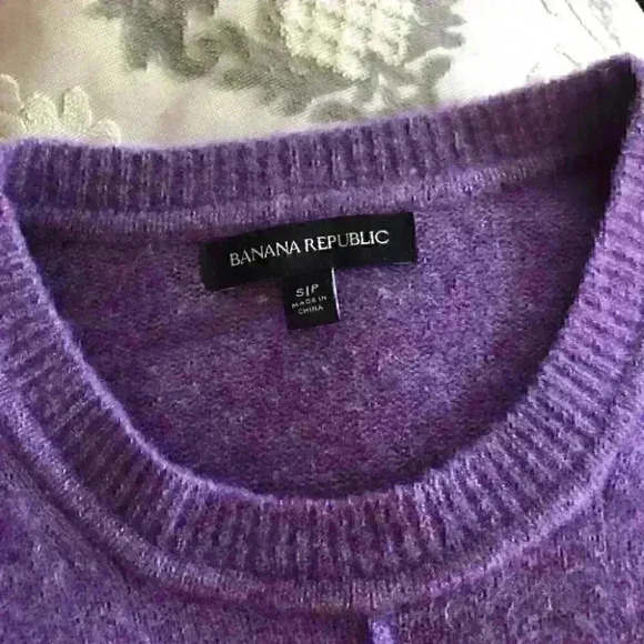 Banana Republic Knit  Sweater Wool Blend Striped Colorful - Picture 6 of 9